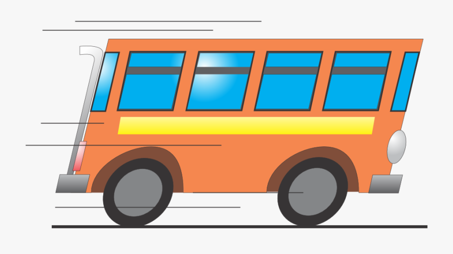 Gustavorezende Bus Svg - Moving Bus Animation, Transparent Clipart