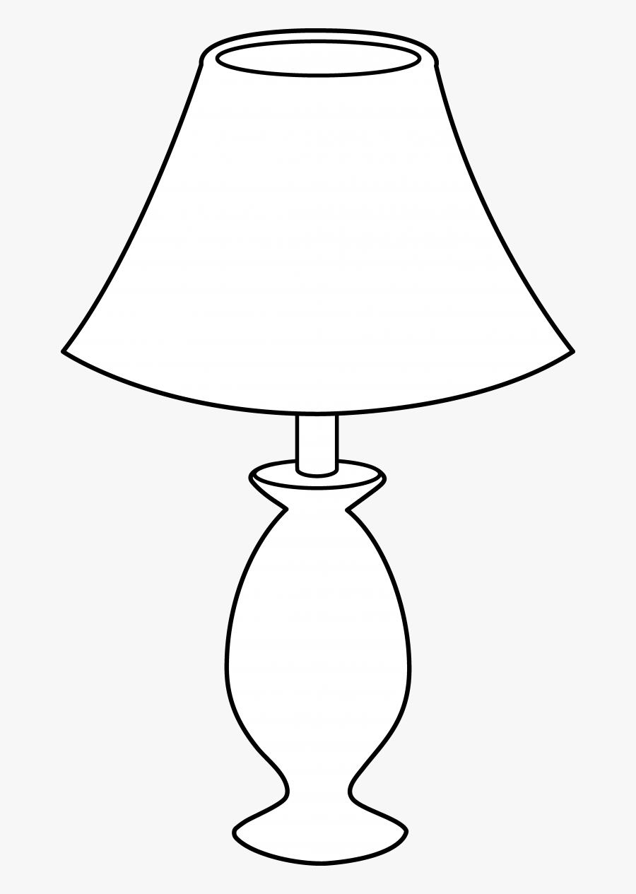 Lamp Clipart Table Pencil And In Color Lamps At Lowes - Lamp Clipart Black And White, Transparent Clipart