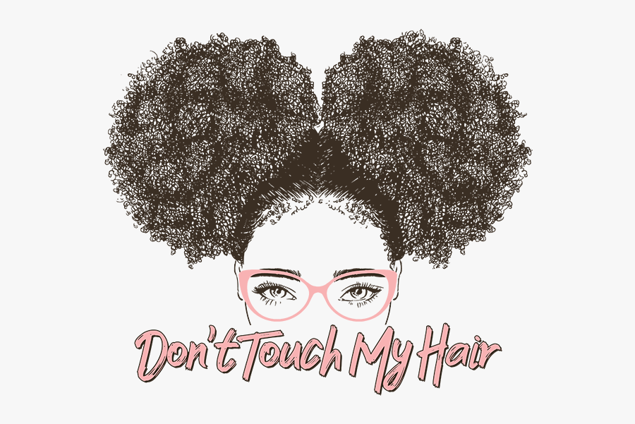Transparent Dont Touch Clipart - Curly Hair Girl Drawing, Transparent Clipart