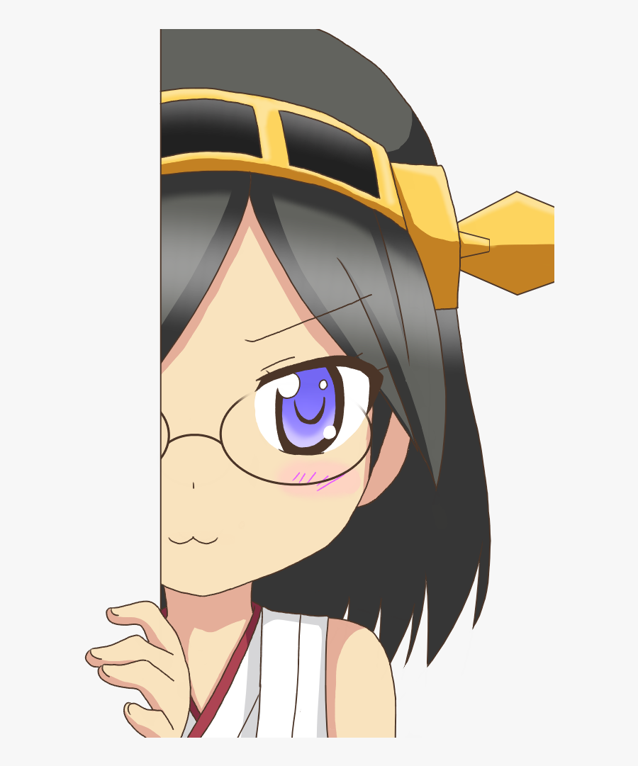 Eyeglasses Clipart Short Black Hair - Kantai Collection, Transparent Clipart