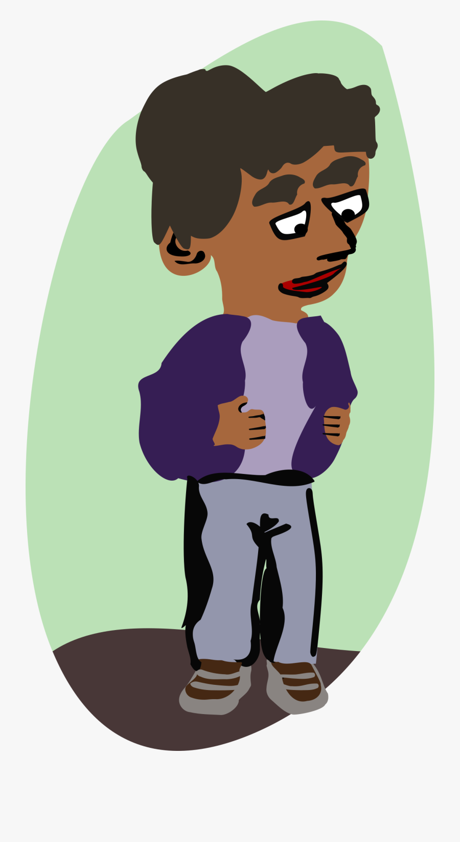 Art,black Hair,cartoon - Cartoon, Transparent Clipart