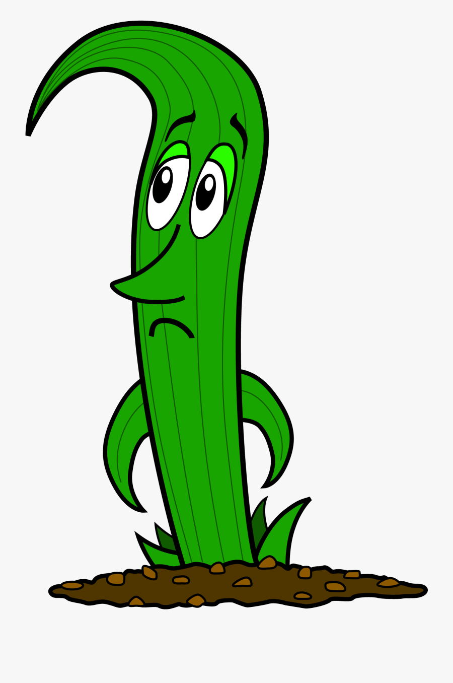 Sad Grass Cartoon, Transparent Clipart