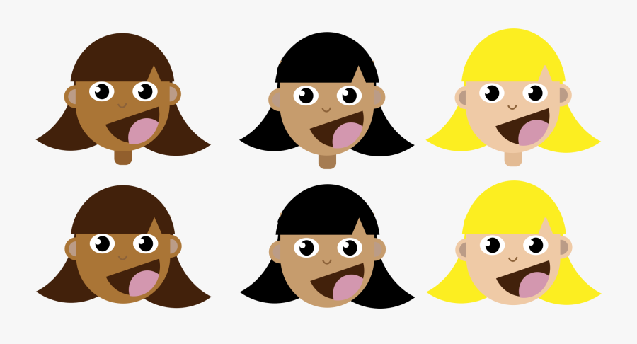 With Straight Hair Clipart , Png Download - Blond Or Brown Hair Clipart, Transparent Clipart