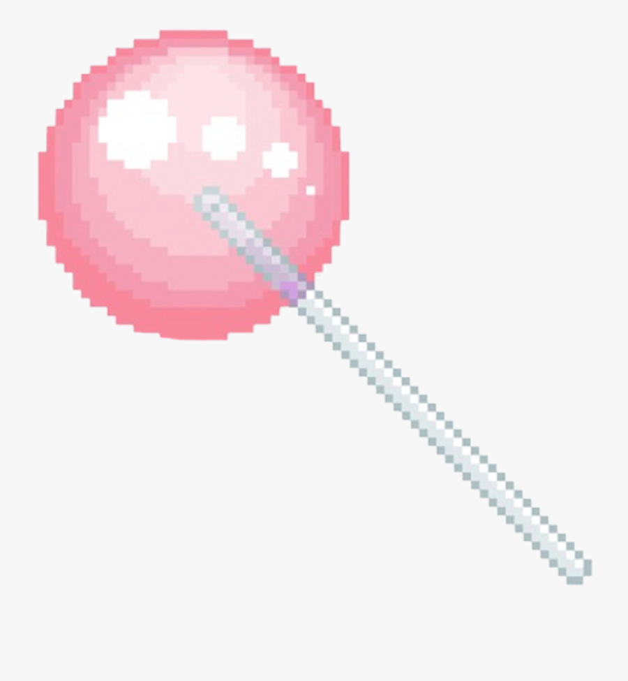 #lollipop #sucker #pixelated #kawaii #cute - Captain America's Shield Pixel, Transparent Clipart