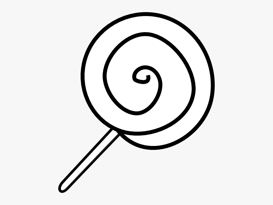 Lolly Black And White, Transparent Clipart