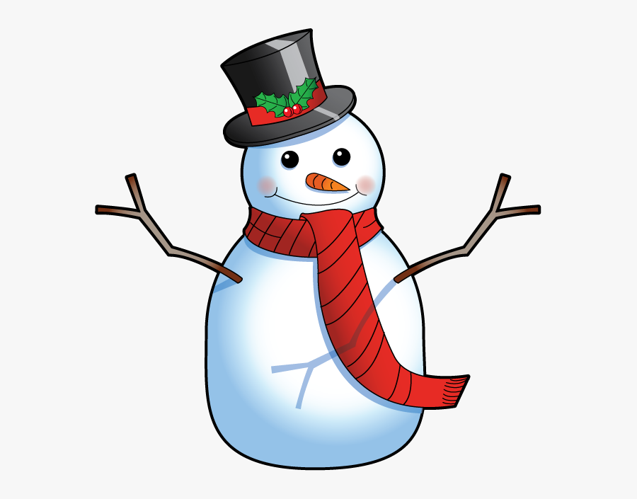 Transparent Snowman Clipart Png - Snowman With Twig Arms, Transparent Clipart