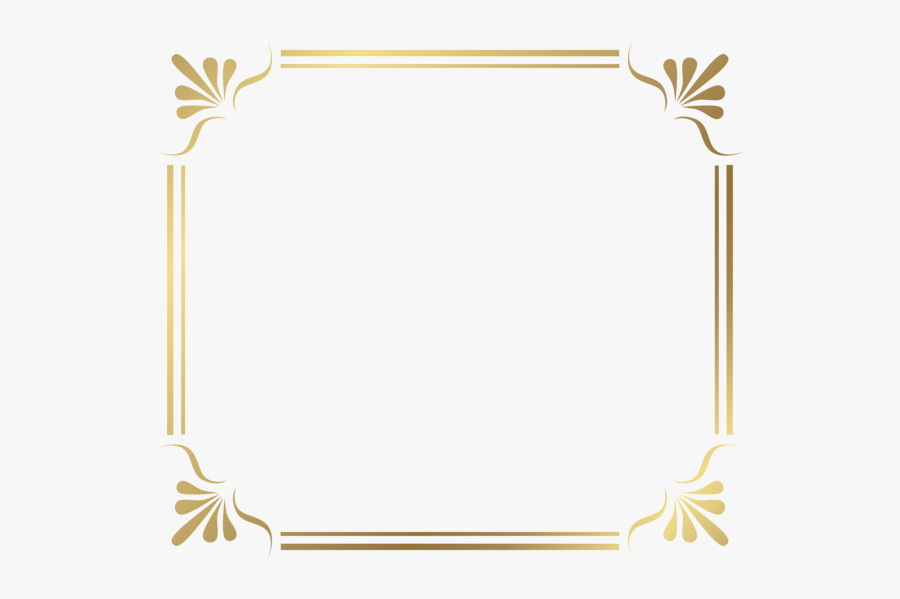 Clip Art Frame Border Clipart - Modern Border Certificate Background, Transparent Clipart