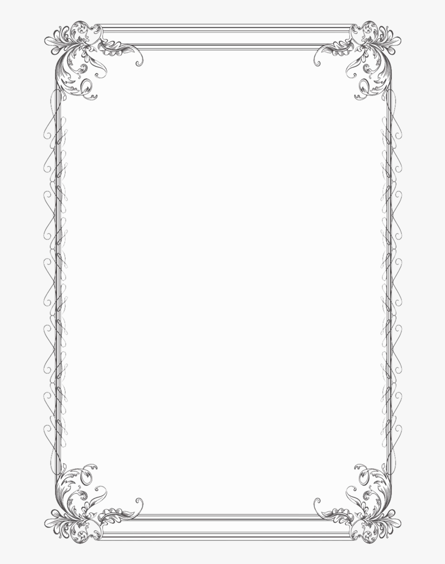 Clipart Border Computer - Picture Frame, Transparent Clipart