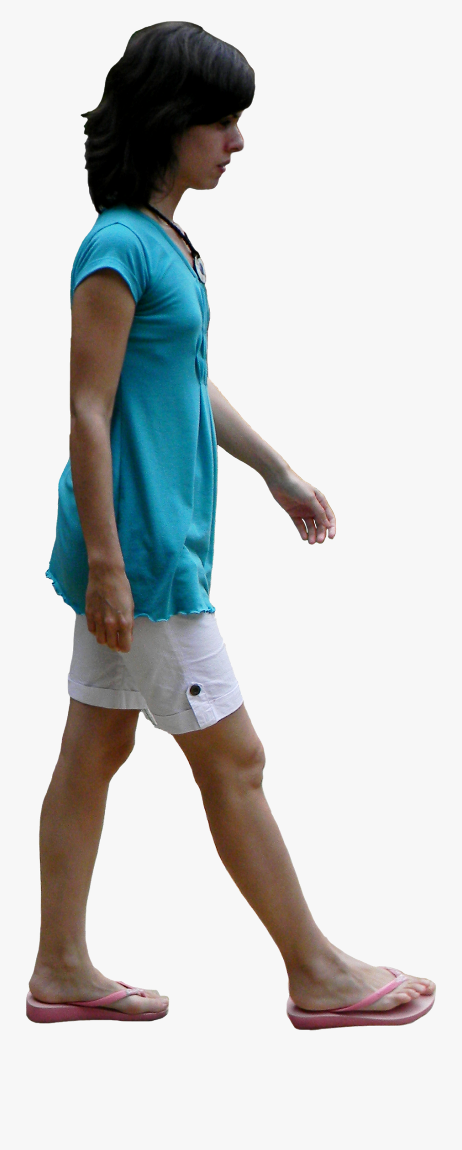 Png People Walking - Walking Girl Png, Transparent Clipart