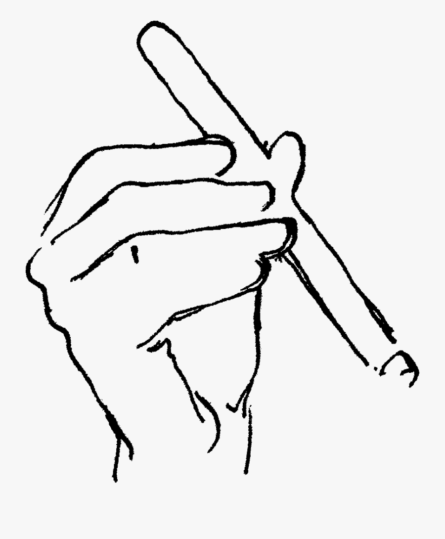 Leroy Neiman Cigar Sketch - Sketch, Transparent Clipart