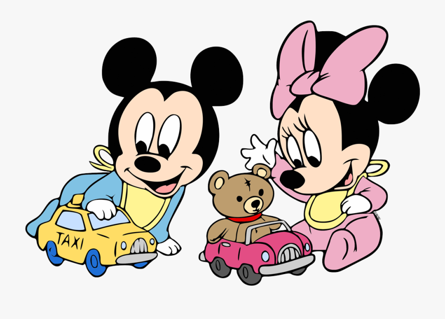 Mickey And Minnie Playing, Transparent Clipart