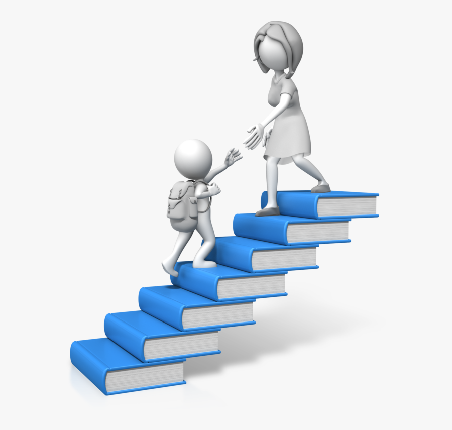 Goals Clipart Stair - Teacher And Student Images Clip Art, Transparent Clipart