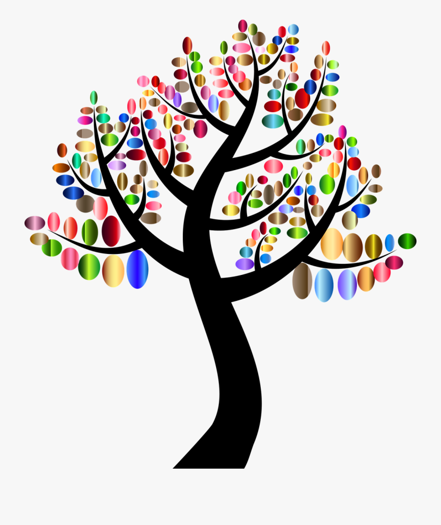 Colorful Tree Logo Png, Transparent Clipart