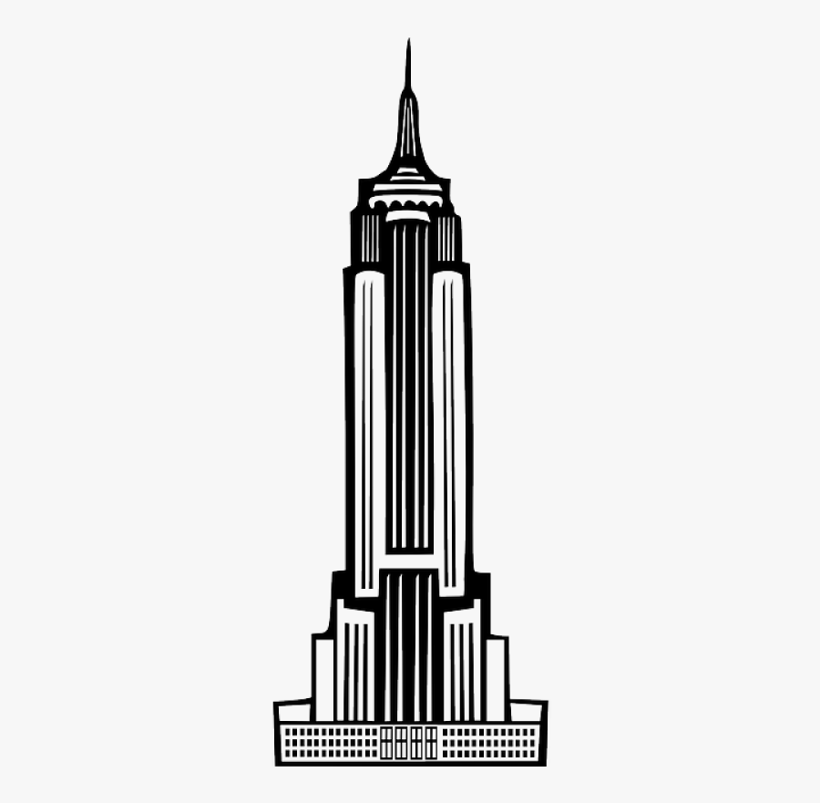 Drawing Empire State Building, Transparent Clipart