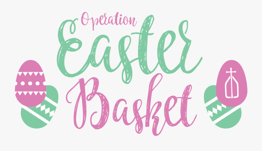 Easter Basket Donations - Calligraphy, Transparent Clipart
