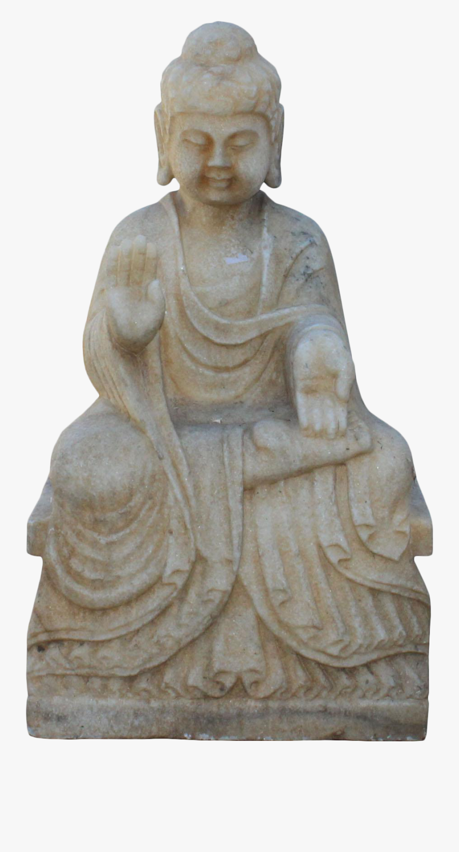 Clip Art Chinese Distressed Brown White - Statue, Transparent Clipart