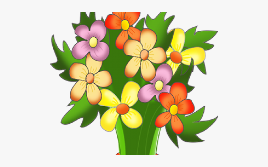 Happy Birthday Flowers Clipart, Transparent Clipart