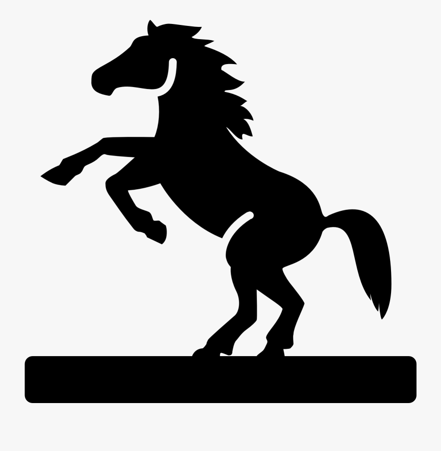 Equestrian Statue Filled Icon - Icon Kuda, Transparent Clipart