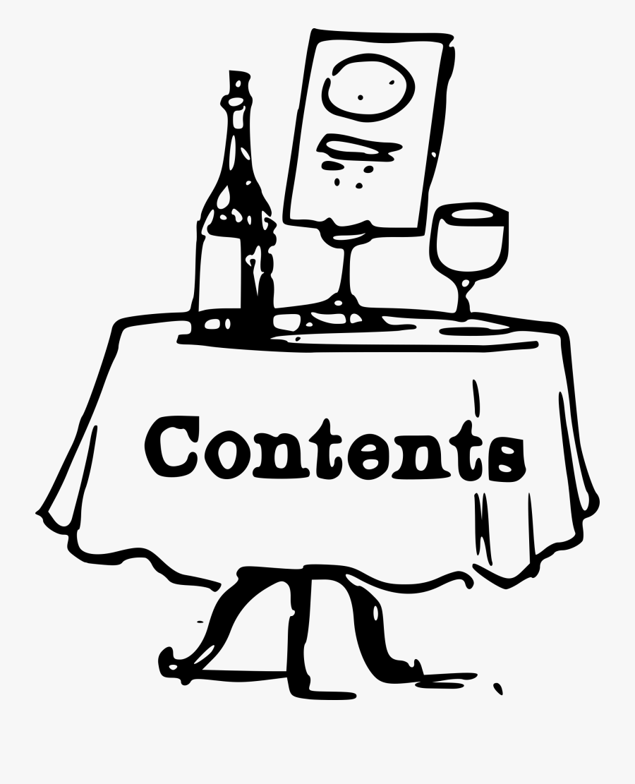 Table Of Contents Clipart, Transparent Clipart