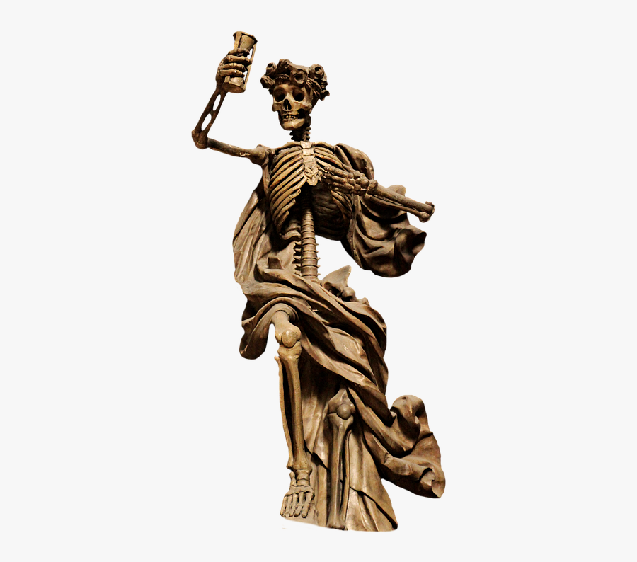 Skeleton The Death Png Sculpture Free Photo On Pixabay - Statue Png, Transparent Clipart