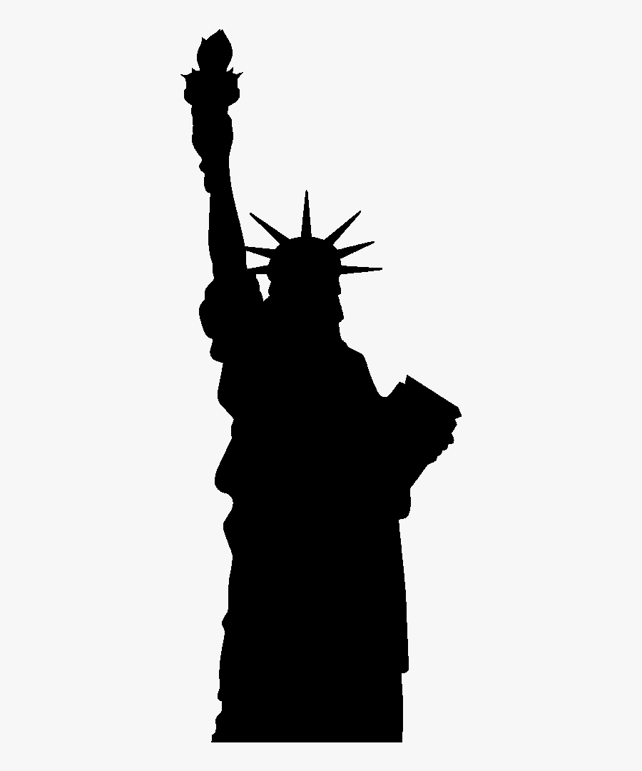 Statue Of Liberty Silhouette Statue Of Freedom - Statue Of Liberty Shape, Transparent Clipart
