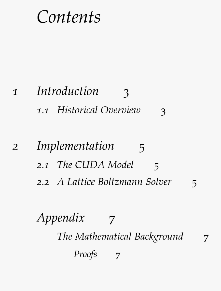 Tufte Add An Item - Appendix In Report Table Of Contents, Transparent Clipart