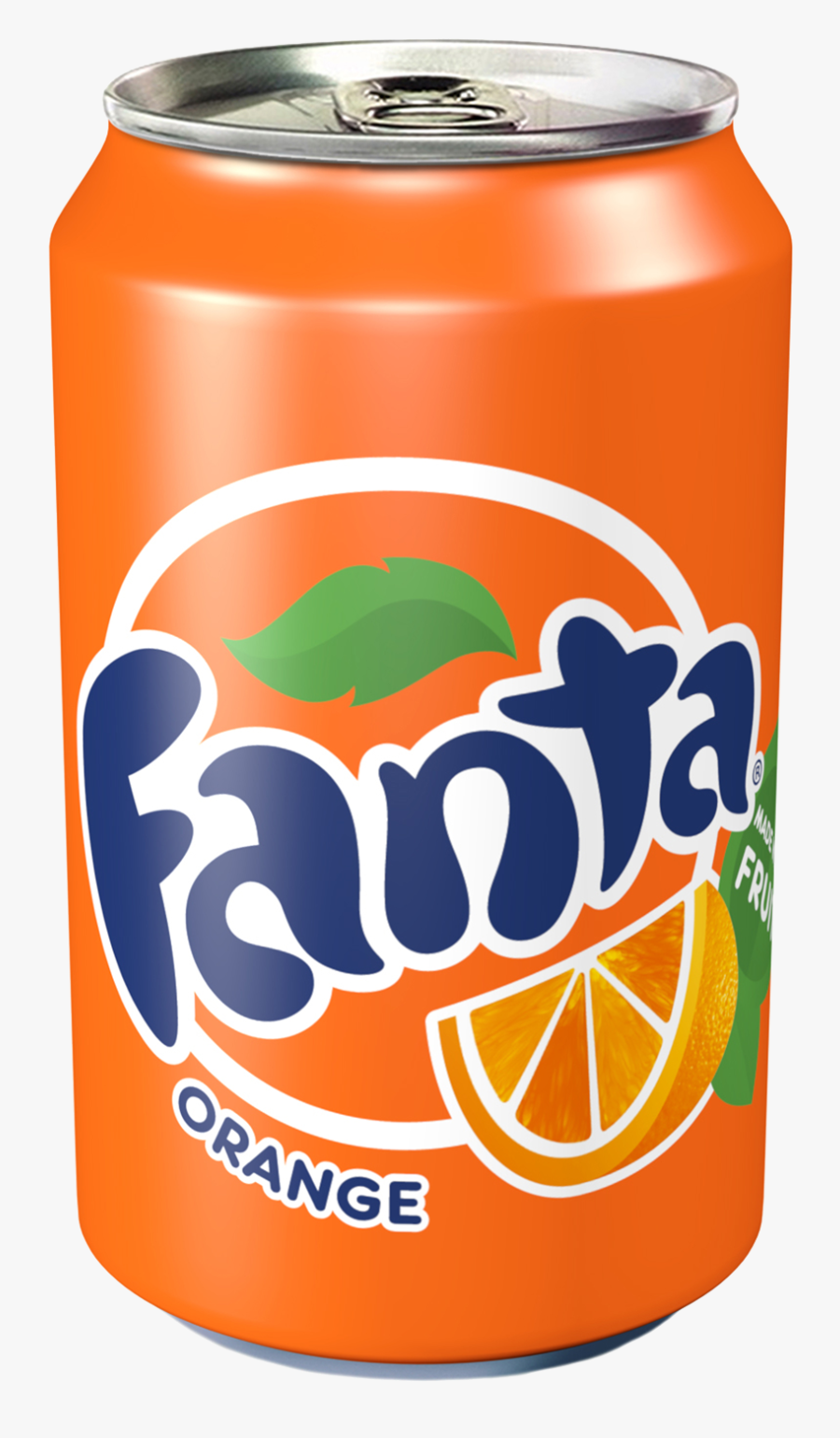 Coca Cola Clipart 330ml Png - Orange Fanta Soda Can, Transparent Clipart