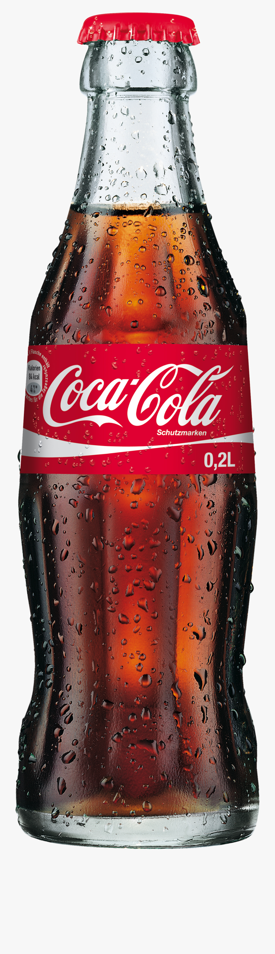 Chilled Coca Cola Bottle, Transparent Clipart