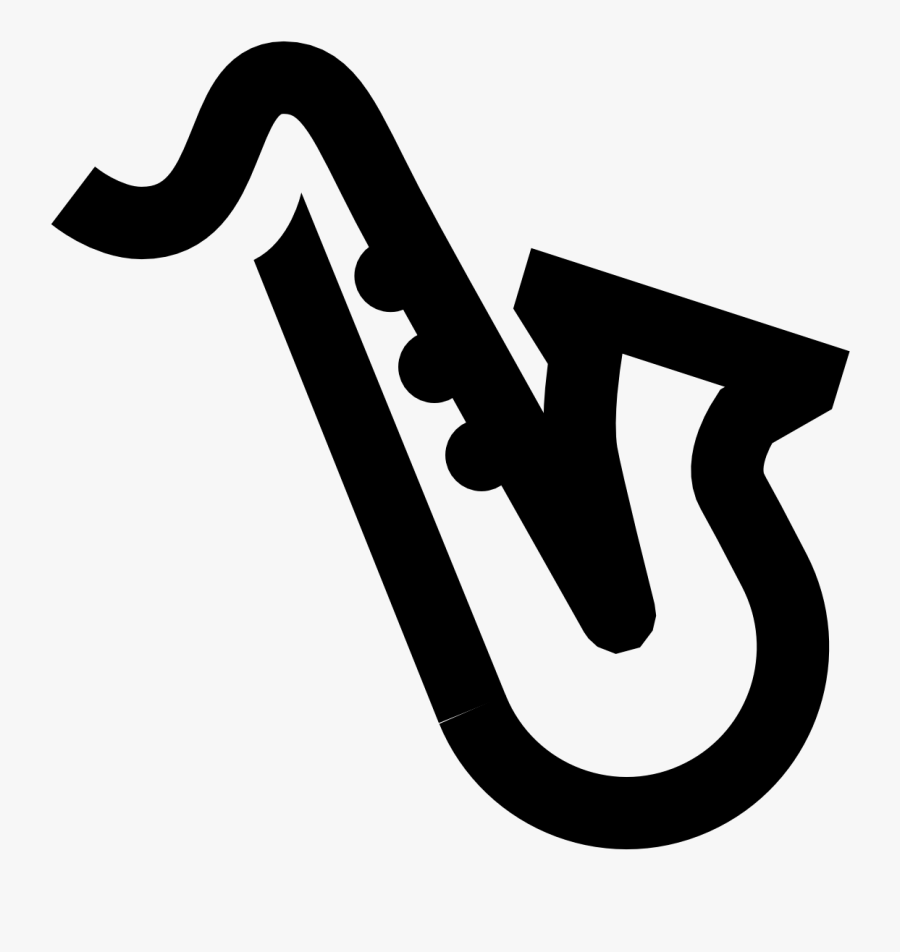 Saxophone Icon, Transparent Clipart