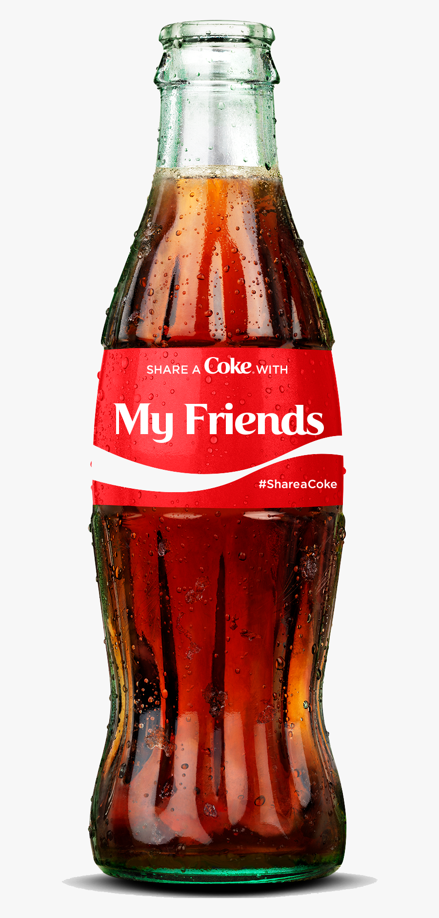 Coca Cola Png Hd Wallpaper Names - Glass Coca Cola Bottle, Transparent Clipart