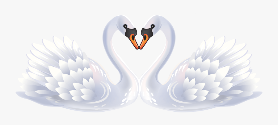 Love Swan Png, Transparent Clipart