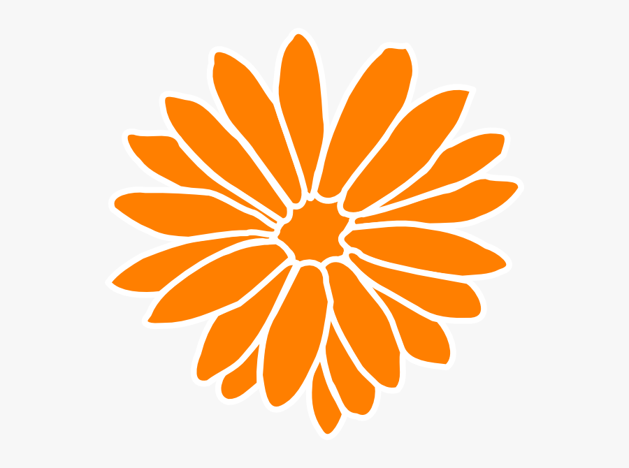 Pink Orange Flower Clipart, Transparent Clipart