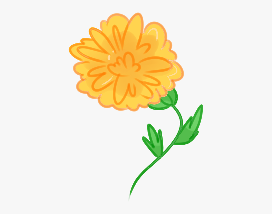 Clip Art I Don T Know - Transparent Tumblr Yellow Flower, Transparent Clipart