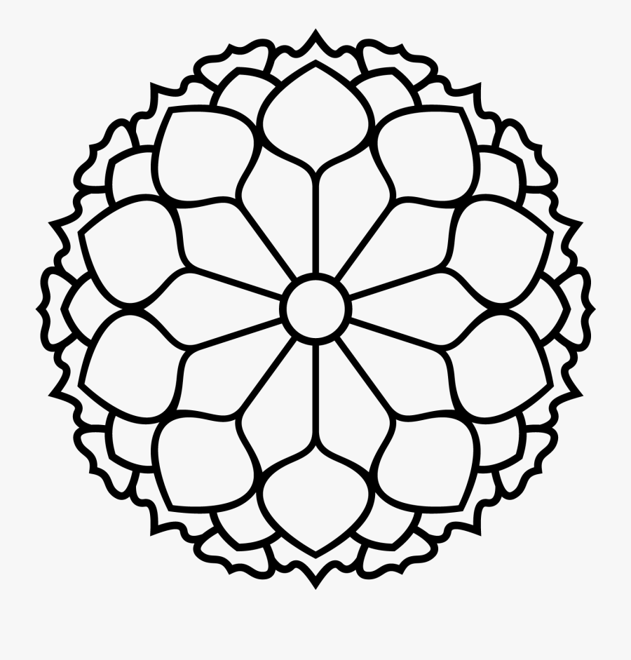 Mandala Clipart Corner Page, Transparent Clipart