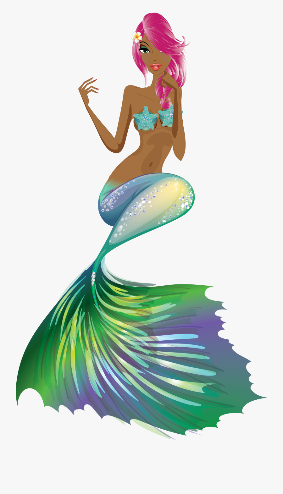 Clip Art, Mermaid, Illustrations - Mermaid, Transparent Clipart