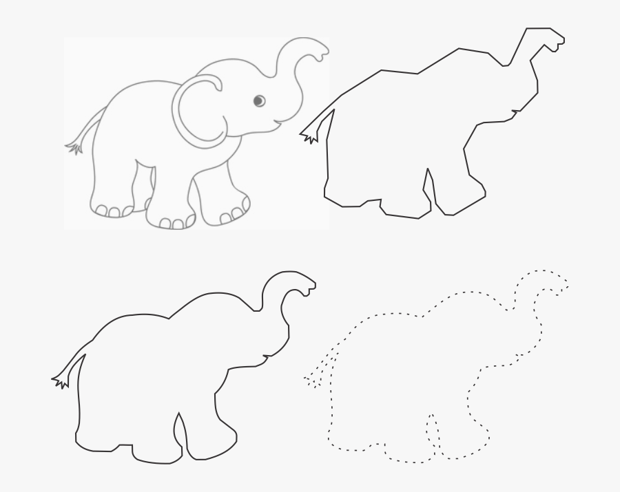 Indian Elephant, Transparent Clipart