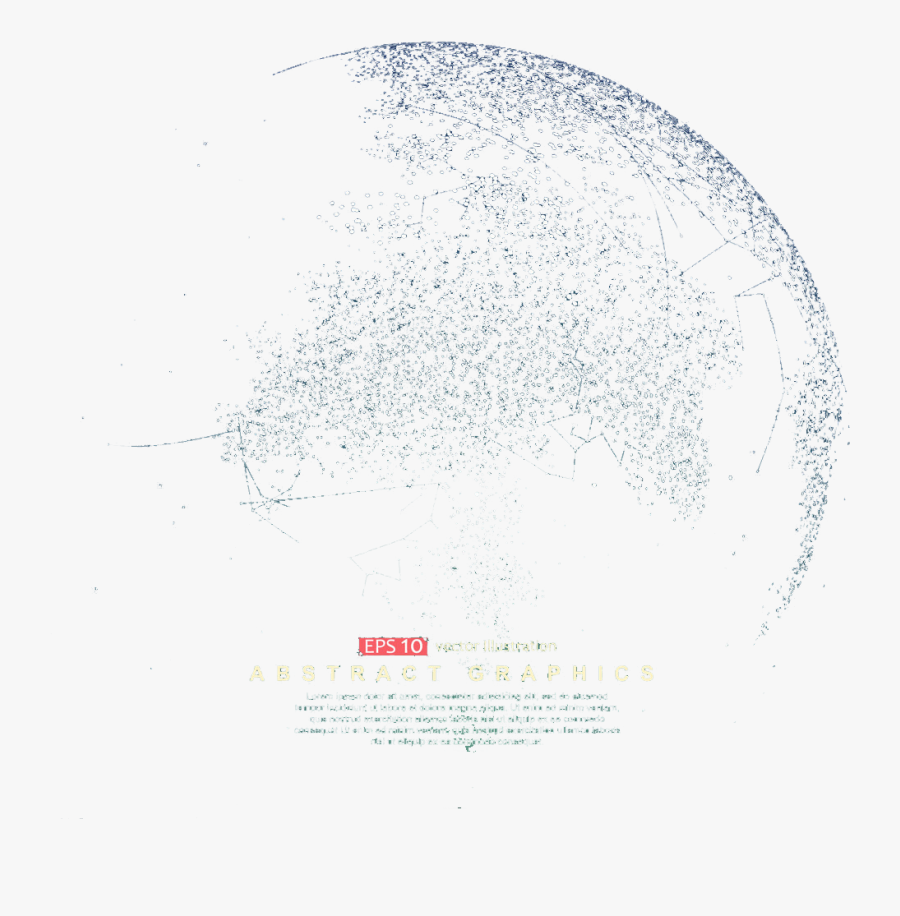 Abstraction Dotted Geometry Abstract Line Geometric - Sketch, Transparent Clipart