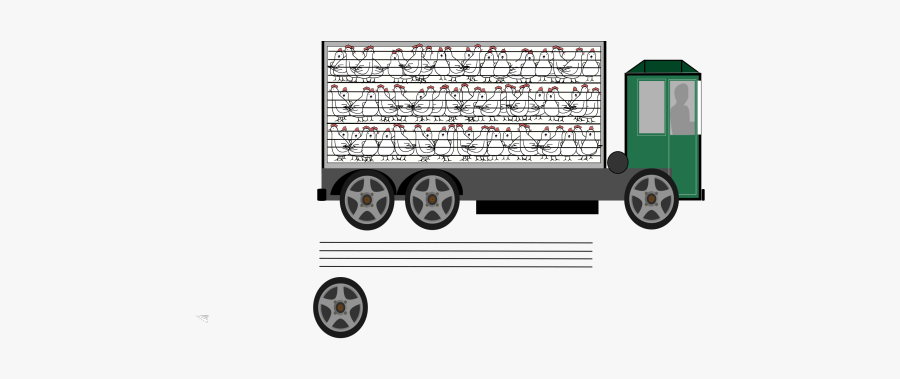 Chicken Truck Transporting Clipart, Transparent Clipart