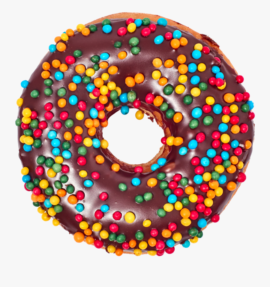 Transparent Donuts With Sprinkles Clipart - Doughnut, Transparent Clipart