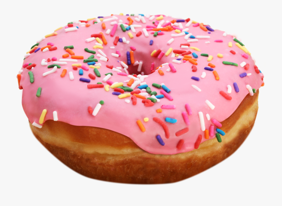 Clip Art Pink Glazed Donut - Donuts With No Background, Transparent Clipart