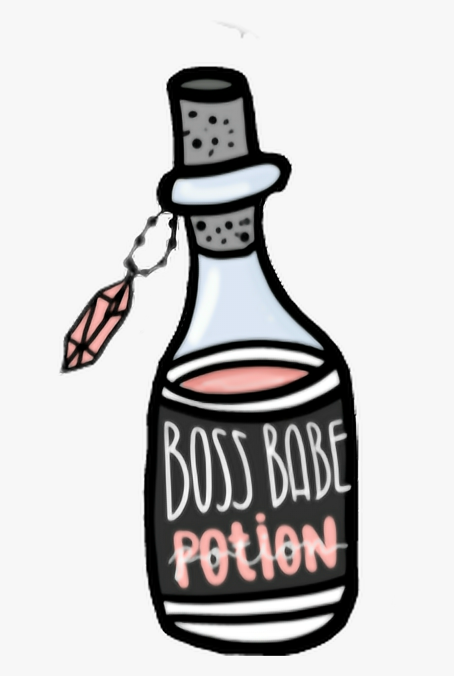 #boss #babe #potion #bottle, Transparent Clipart