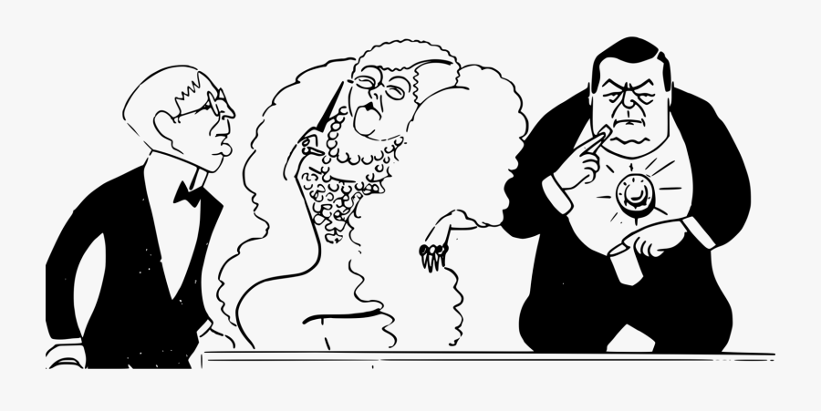 Emotion,art,people - Fancy Rich People Cartoon, Transparent Clipart