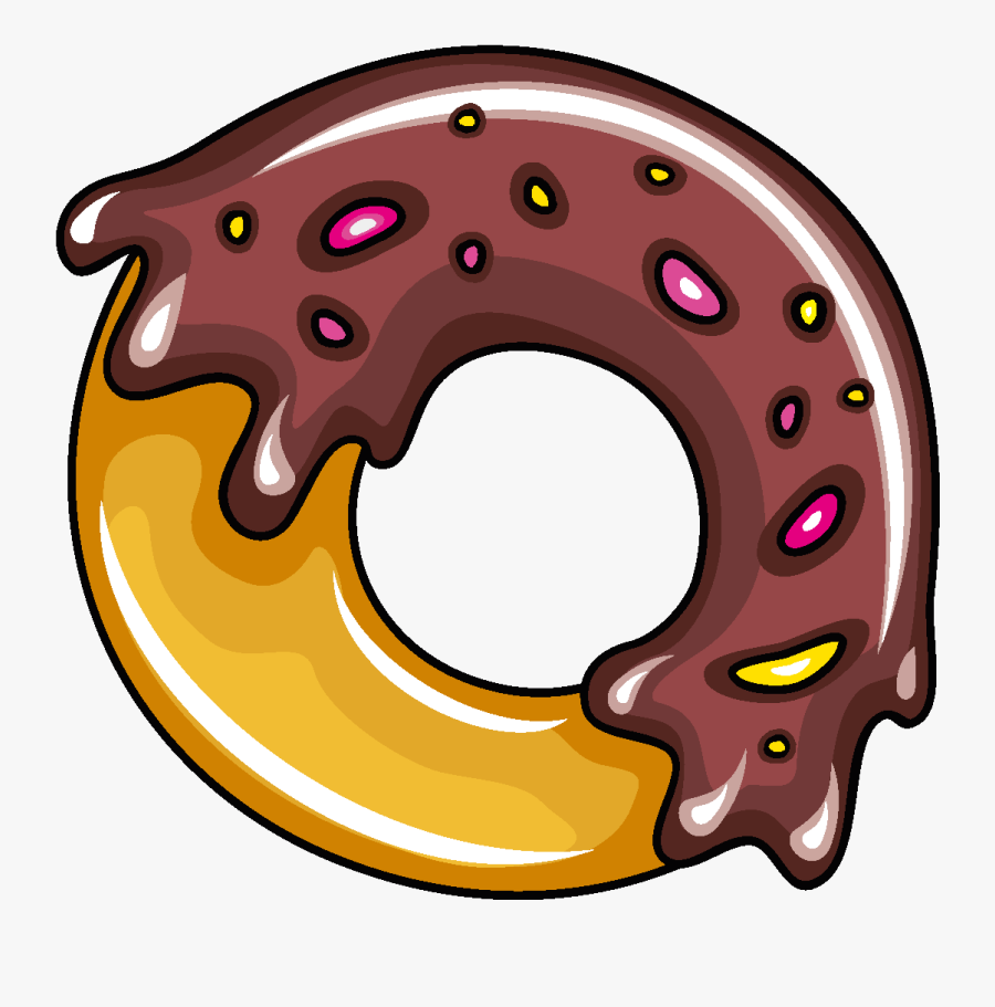 Vector Delicious Chocolate Donut - Donut Vector Png, Transparent Clipart