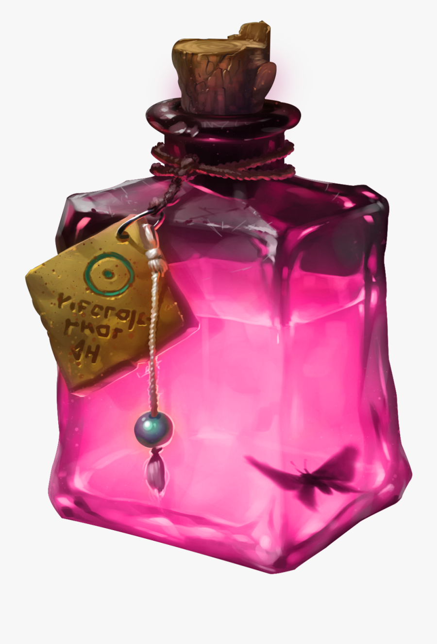 #potion #bottle #liquid #glass #pink - Вера Величко Работы, Transparent Clipart