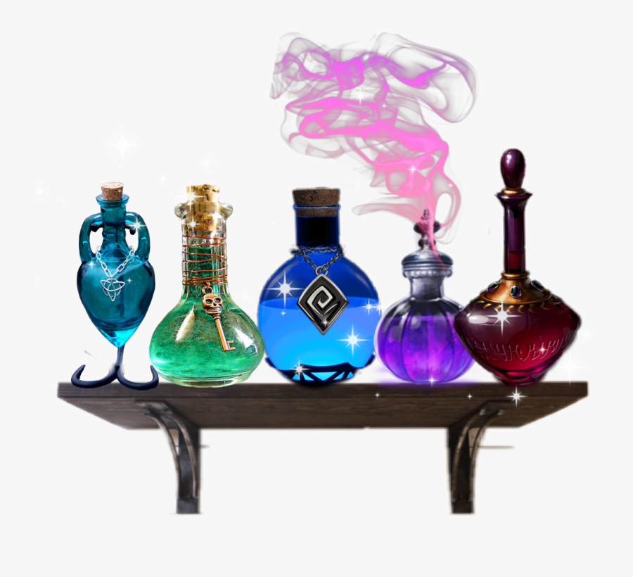 Transparent Lair Clipart - Potion Rack, Transparent Clipart
