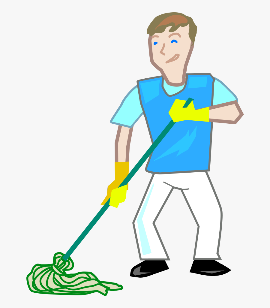 Water Tank Cleaning Services - Cleaning Man Cartoon Png, Transparent Clipart
