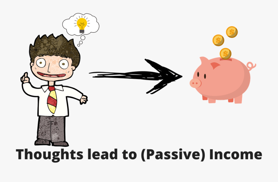 Cartoon Man With Thought Bubble, Transparent Clipart