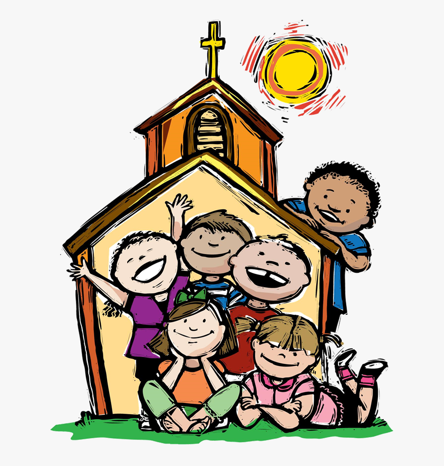 Church Children, Transparent Clipart