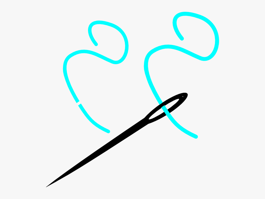 Needle And Thread Clip Art At Clker - Sewing Needle, Transparent Clipart