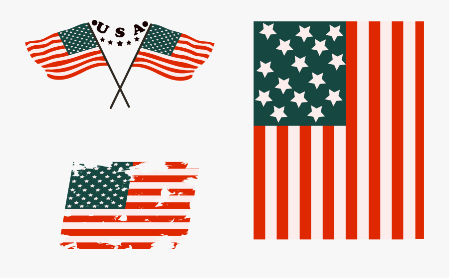 Flag Of The United States Graphic Design - American Flag Graphic Designs, Transparent Clipart